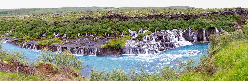 Cascadas-Hraunfossar-Islandia
